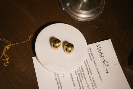 Boucles dorées montclair plaqué or 18k