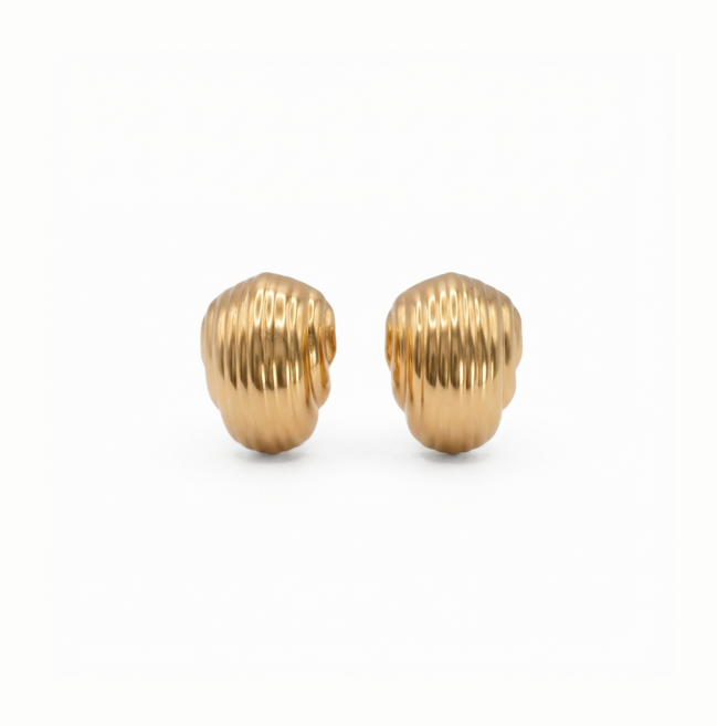 Boucles dorées montclair plaqué or 18k